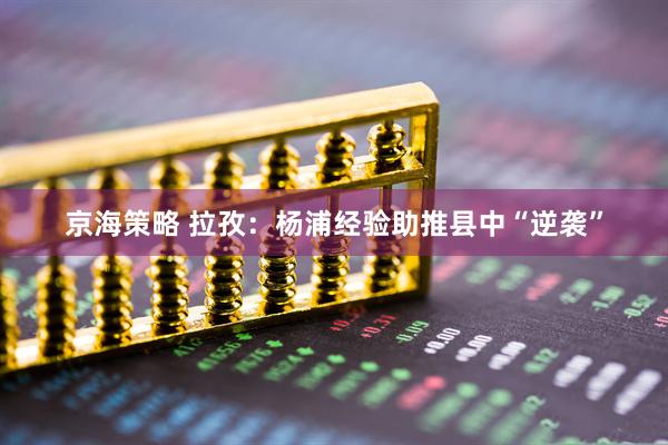 京海策略 拉孜：杨浦经验助推县中“逆袭”