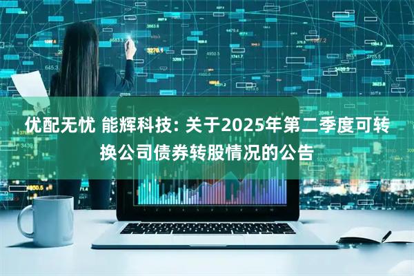 优配无忧 能辉科技: 关于2025年第二季度可转换公司债券转股情况的公告